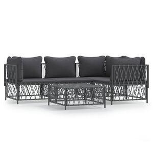 vidaXL Garden Lounge Set Anthracite