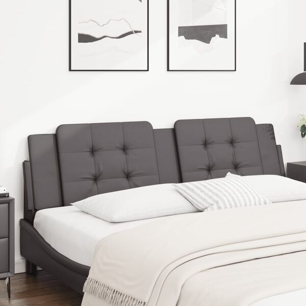 vidaXL Headboard Cushion Grey