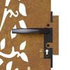 vidaXL Garden Gate 33.5x29.5" Corten Steel Tree Design