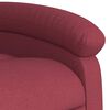 vidaXL Stand Up Massage Recliner Chair Wine Red Fabric, metal, plywood