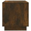 vidaXL TV Cabinet Smoked Oak Engineered Wood 27.6 x 16.1 x 17.3 in