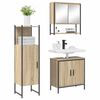 vidaXL Bathroom Furniture Set 3 pcs Brown 23.6" x 11.8" x 23.6