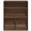 vidaXL Book Cabinet Brown Oak Engineered Wood Medium Book Cabinet