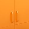 vidaXL Wardrobe Mustard Yellow Steel Large Levelers Wardrobe