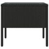 vidaXL Side Table Black Poly Rattan Compact Durable Side Table