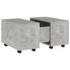 vidaXL Coffee Table Concrete Grey Engineered Wood Medium Extendable