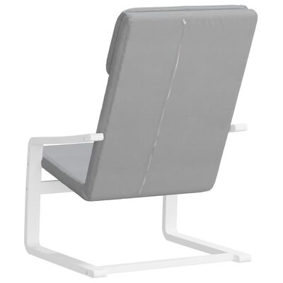 vidaXL Relaxing Chair Light Gray Fabric