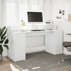 vidaXL Desk White Engineered wood Large Computer Desk Rectangular