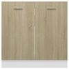 vidaXL Sink Bottom Cabinet Sonoma Oak Engineered Wood Medium