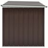 vidaXL Storage Box Brown Galvanized steel, plastic 67.3 x 39.0 x 36.6 in