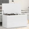 vidaXL Storage Chest High gloss white Engineered wood Medium