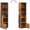 vidaXL Bookcase Old wood Engineered wood Medium Bookcase Rectangular