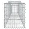 vidaXL Gabion Basket Set of 2 Silver Galvanized Iron Decorative Inlays