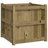 vidaXL Garden Planter Brown Treated Pine Wood 23.6x23.6x23.6 in Planters