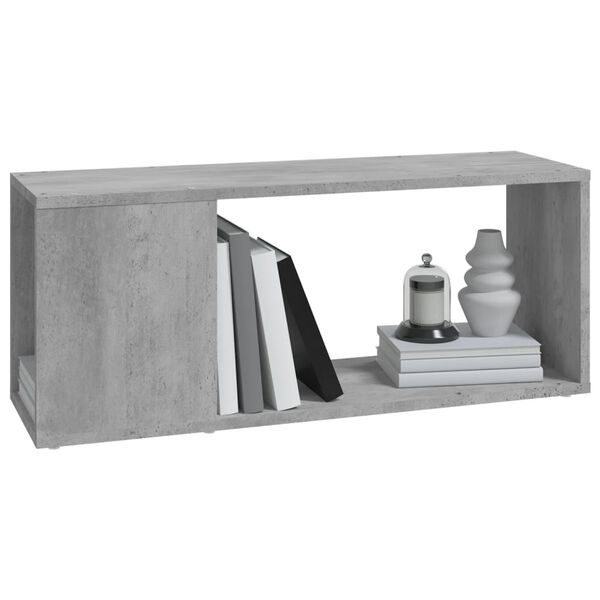 vidaXL TV Cabinet Concrete Gray Engineered Wood 31.5x9.4x12.6 in
