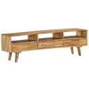 vidaXL TV Stand Solid Wood Mango 55.1"x11.8"x16.1"