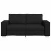 vidaXL Sofa Black 70.87 x 30.71 x 33.07 in Fabric