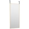 vidaXL Door Mirror Gold Aluminum, glass, metal Minimalistic Door Mirror
