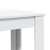 vidaXL Bar Table White Engineered wood Tall Durable Bar Table