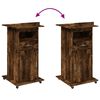 vidaXL Lectern Smoked oak Engineered wood 21.7x21.7x42.1 in Tiltable