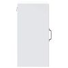 vidaXL Kitchen Wall Cabinet White Engineered wood and glass Medium