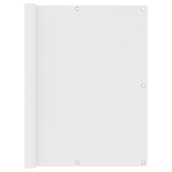 vidaXL Balcony Screen White 47.2x118.1" Oxford Fabric
