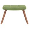 vidaXL Rocking Chair With Stool Light Green