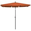 vidaXL Garden Parasol Terracotta Polyester, Steel Large Tiltable