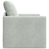 vidaXL Sofa Bed Light Grey 29.13 x 30.31 x 31.89 in Velvet