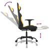vidaXL Gaming Chair Black and Yellow