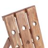 vidaXL Wine Rack for 15 Bottles 10.2"x19.7"x27.6" Solid Mahogany Wood