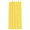 vidaXL Voile Curtains with Rod Pockets 2 pcs Yellow