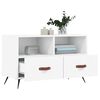 vidaXL TV Cabinet White Engineered wood, iron 31.5in x 14.2in x 19.7in