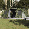 vidaXL Camping Tent Tunnel 4-Person Camouflage Waterproof