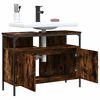 vidaXL Bathroom Sink Cabinet Smoked oak Engineered wood