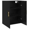 vidaXL Wall-Mounted Cabinet 2 pcs Black Oak 27.36 x 13.39 x 35.43 in
