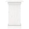 vidaXL Flower Stand White Solid pinewood Large Flower Stand Square