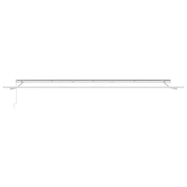 vidaXL Awning Frame Manual White 236.22 x 137.80 in Aluminium