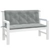vidaXL Garden Bench Cushion Melange light grey 100% polyester