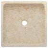 vidaXL Sink Cream 15.7"x15.7"x3.9" Marble