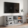 vidaXL TV Cabinet Concrete Gray Engineered Wood Medium TV Cabinet