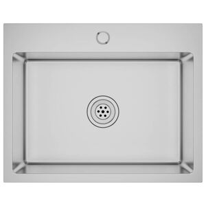 vidaXL Handmade Kitchen Sink Stainless Steel
