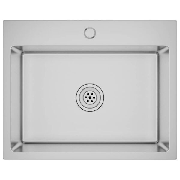 vidaXL Handmade Kitchen Sink Stainless Steel