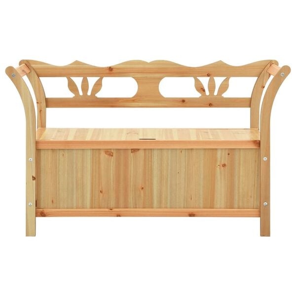 vidaXL Bench Brown Solid fir wood, engineered wood Medium Bench