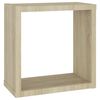 vidaXL Cube Shelf Set of 6 Sonoma Oak Engineered Wood