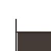vidaXL 4-Panel Room Divider Brown 78.7"x78.7" Fabric