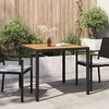 vidaXL Garden Table Black