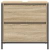 vidaXL Bathroom Basin Cabinet Sonoma Oak Engineered Wood, Steel Medium