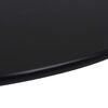 vidaXL Table Top Black Tempered Glass 23.6 in Diameter Heat-resistant