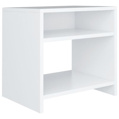 vidaXL Side Cabinetts 2 pcs White 15.7"x11.8"x15.7" Chipboard